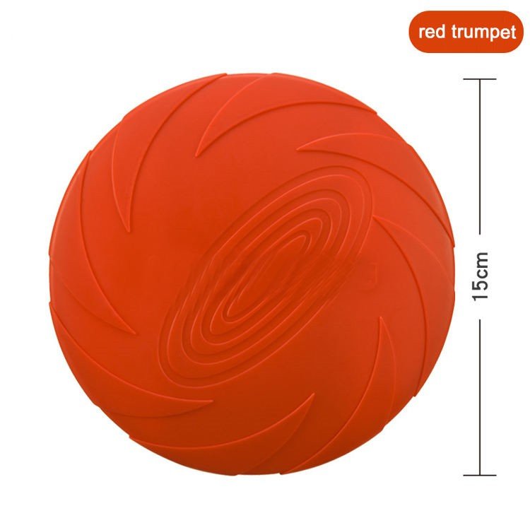 Soft Rubber Round colorful Portable Printing Outdoor Pet Interactive Resistance Dog Chew Toys Flying Discs Frisbeed