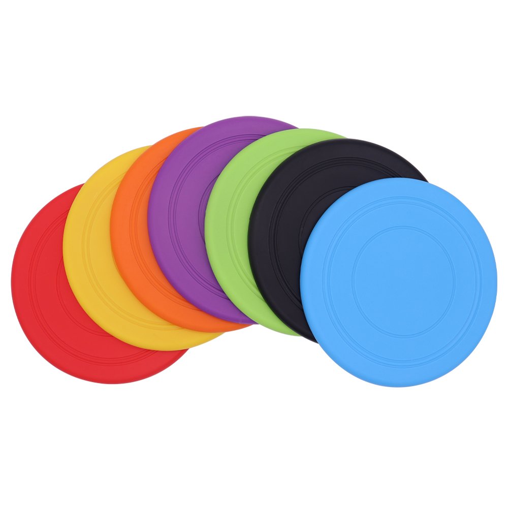 Outdoor Sports Durable Chew Pet Training Toy Interactive Dog Toys Resistance Bite Soft Rubber Toys Pet Flying Discs Dog Frisbeed
