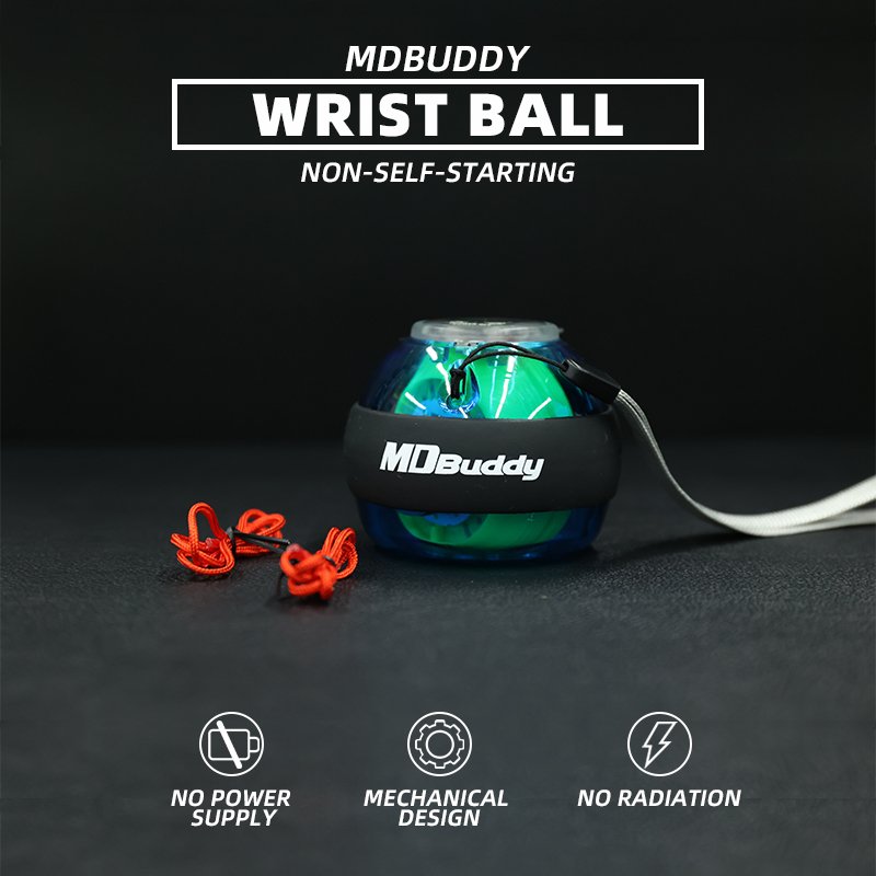 MD Buddy Wrist Power Gyroscopic Ball Hand Strengthener LED Wrist Ball Forearm Exerciser