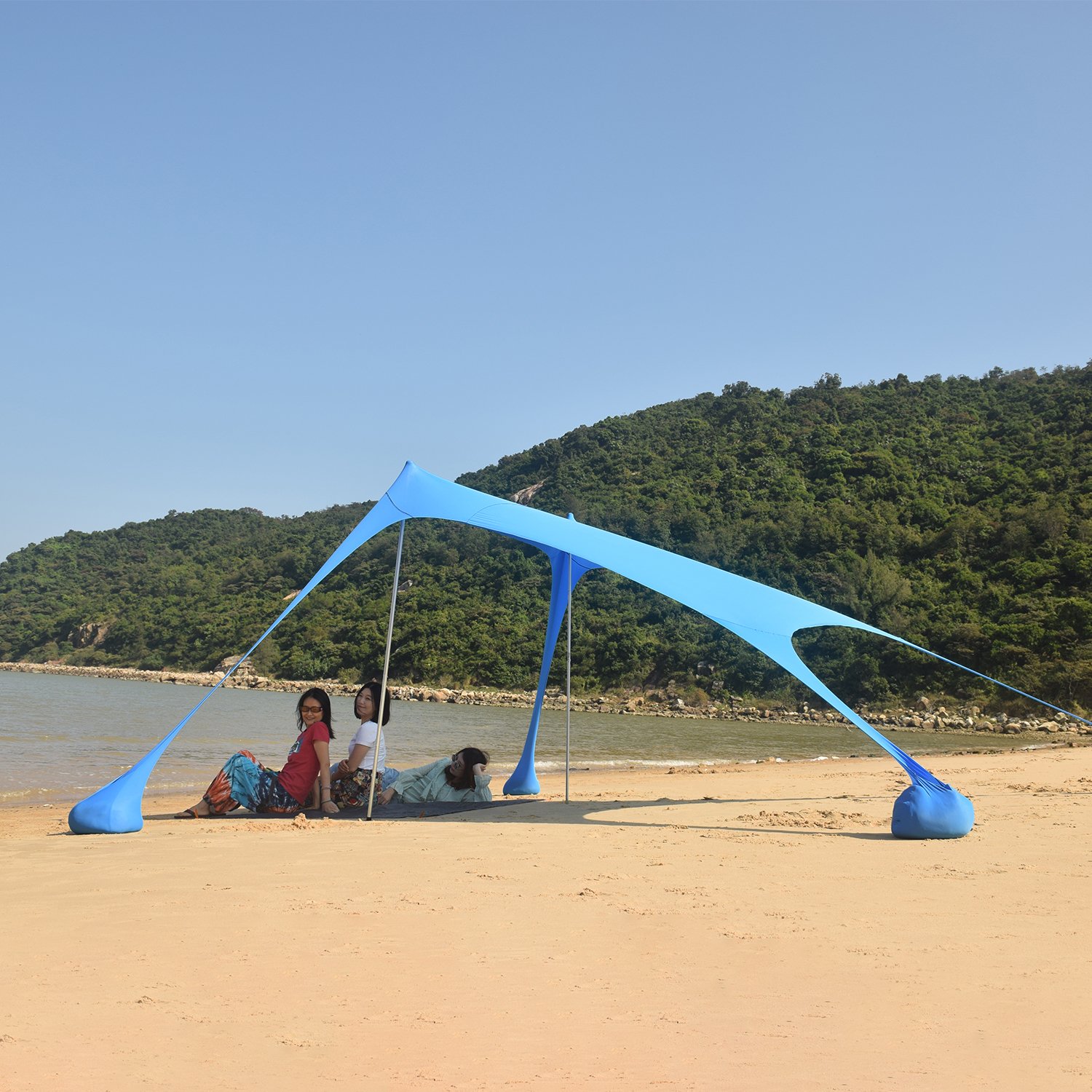 Modern Style Large Canopy Beach Umbrella Tent Instant pop up beach sun shade tent for beach tent