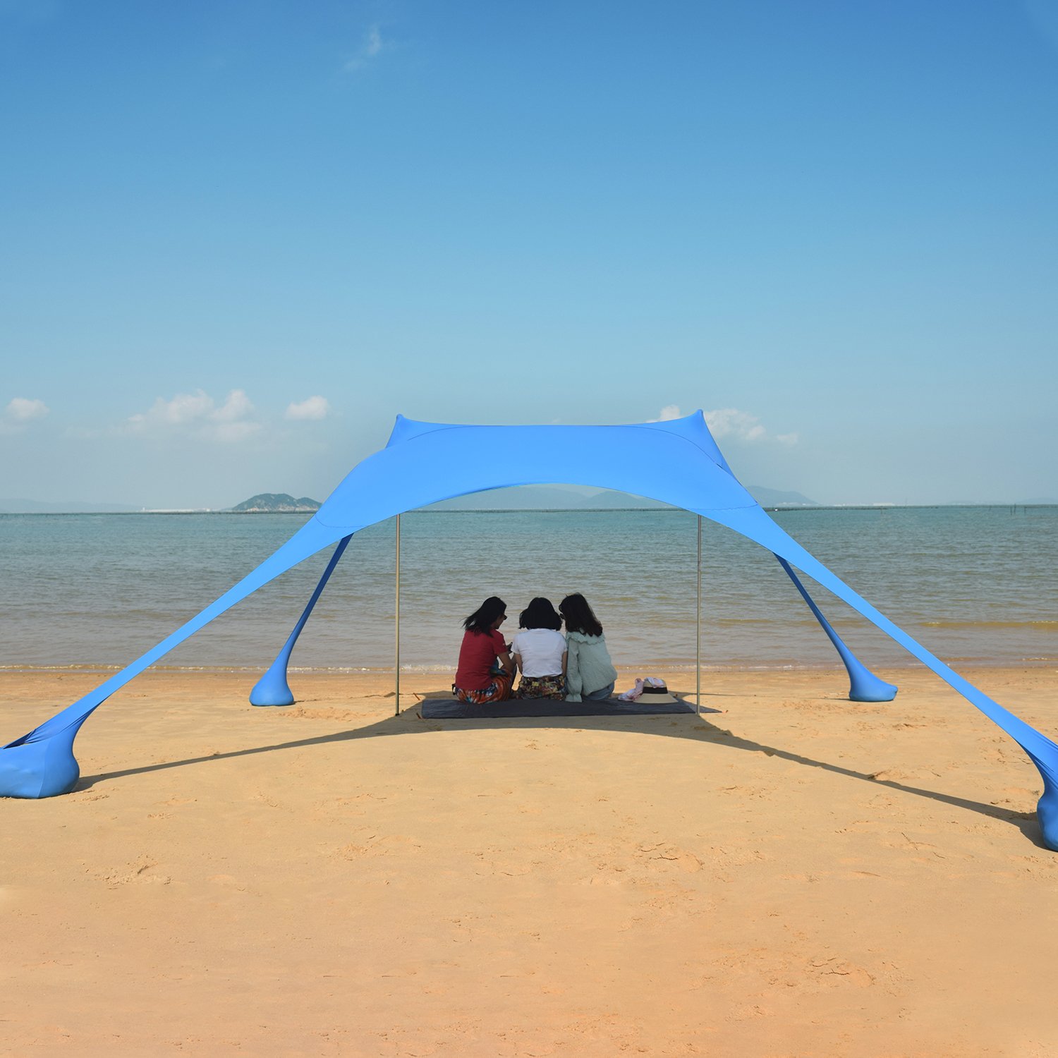 Modern Style Large Canopy Beach Umbrella Tent Instant pop up beach sun shade tent for beach tent