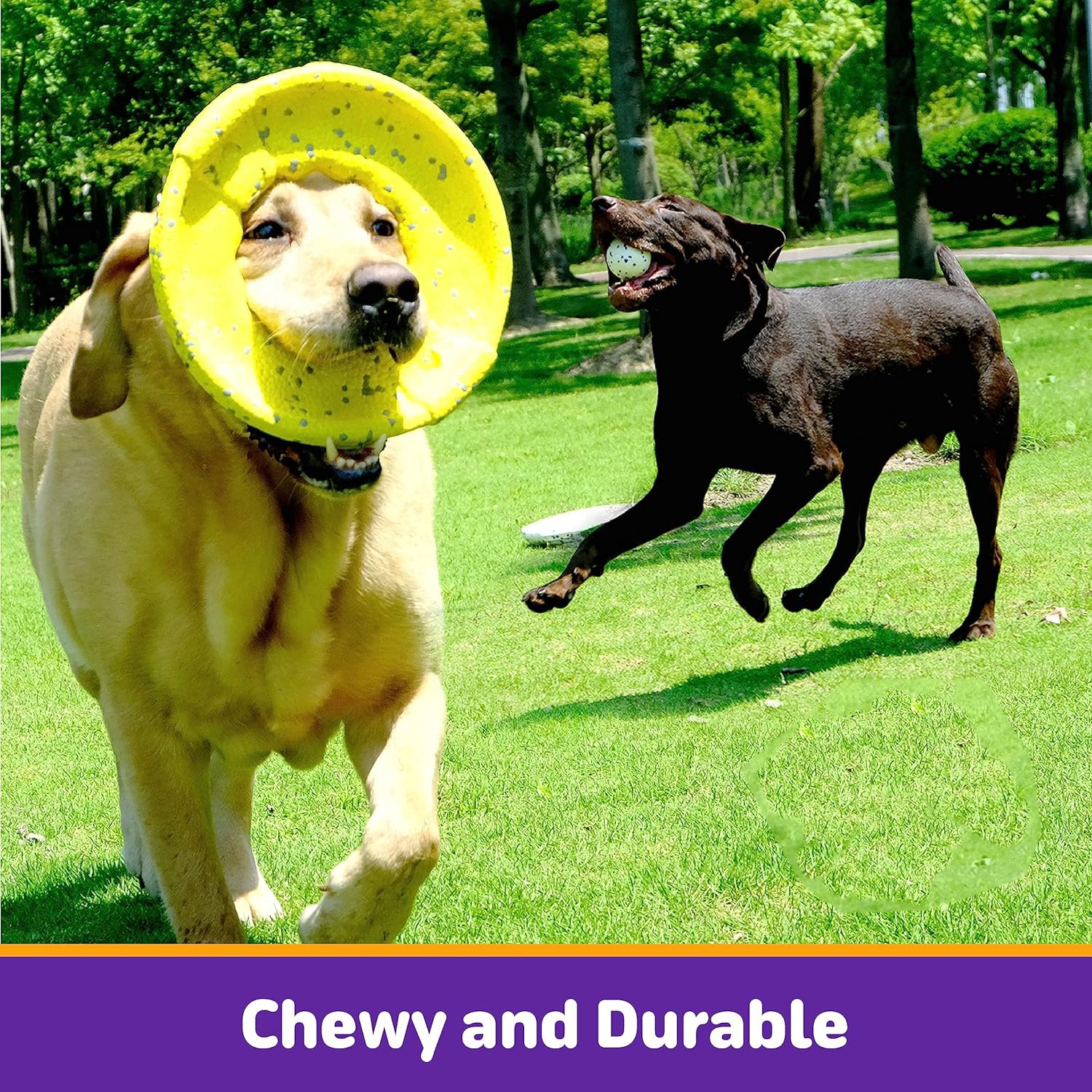 Indestructible Lightweight Dog Flying Disc High-Bounce Long-Distance Floatable Aerodynamic Pet Interactive Movement Toy Fetch