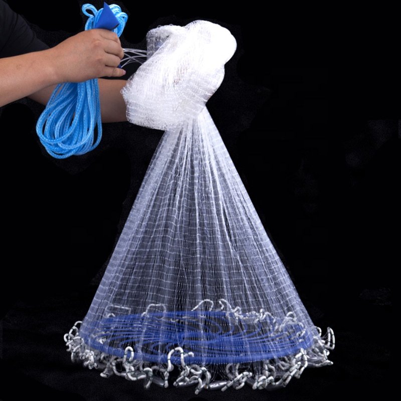 American Nylon Monofilament Fishing Net Frisbee Hand Cast Nets Throwing Net