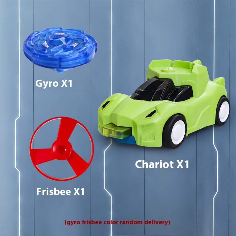 New children's collision deformation alloy gyro toy for tank frisbee launcher cool glowing interactive game