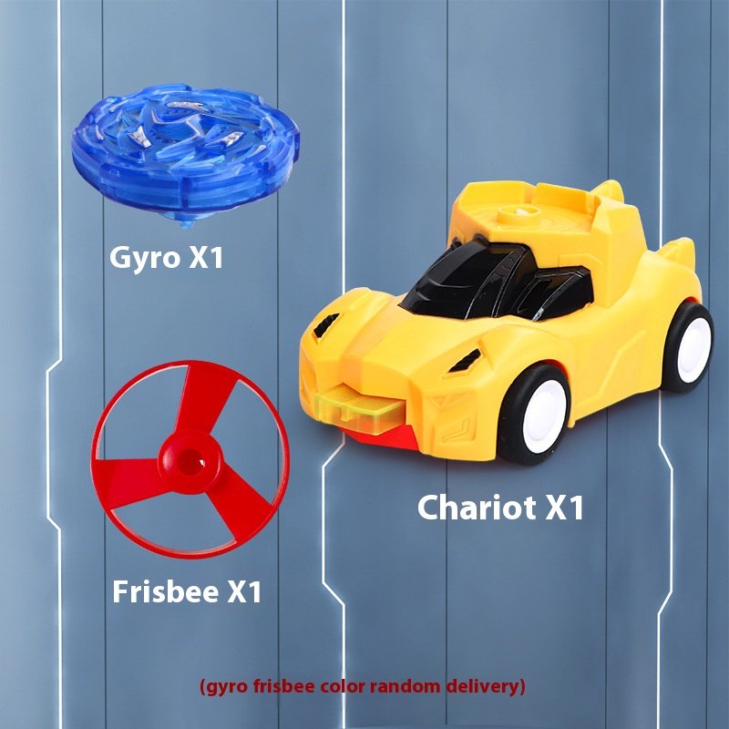New children's collision deformation alloy gyro toy for tank frisbee launcher cool glowing interactive game