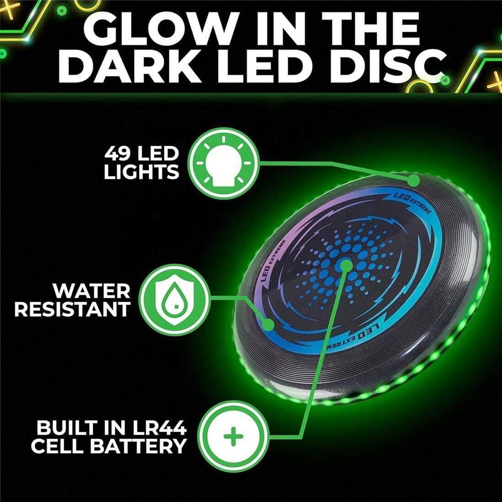 Hot sale 11 inch flying disc frisbeed with led lights outdoor sports toys 11 inches led frisbeed