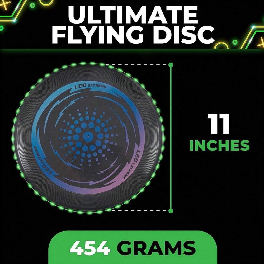 Hot sale 11 inch flying disc frisbeed with led lights outdoor sports toys 11 inches led frisbeed