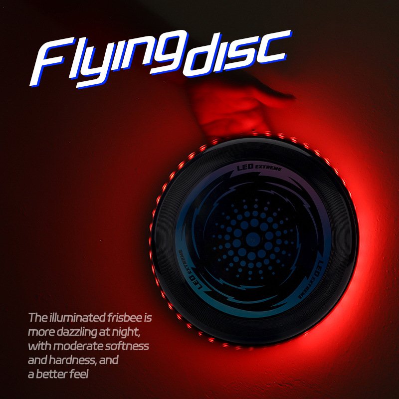 Hot sale 11 inch flying disc frisbeed with led lights outdoor sports toys 11 inches led frisbeed