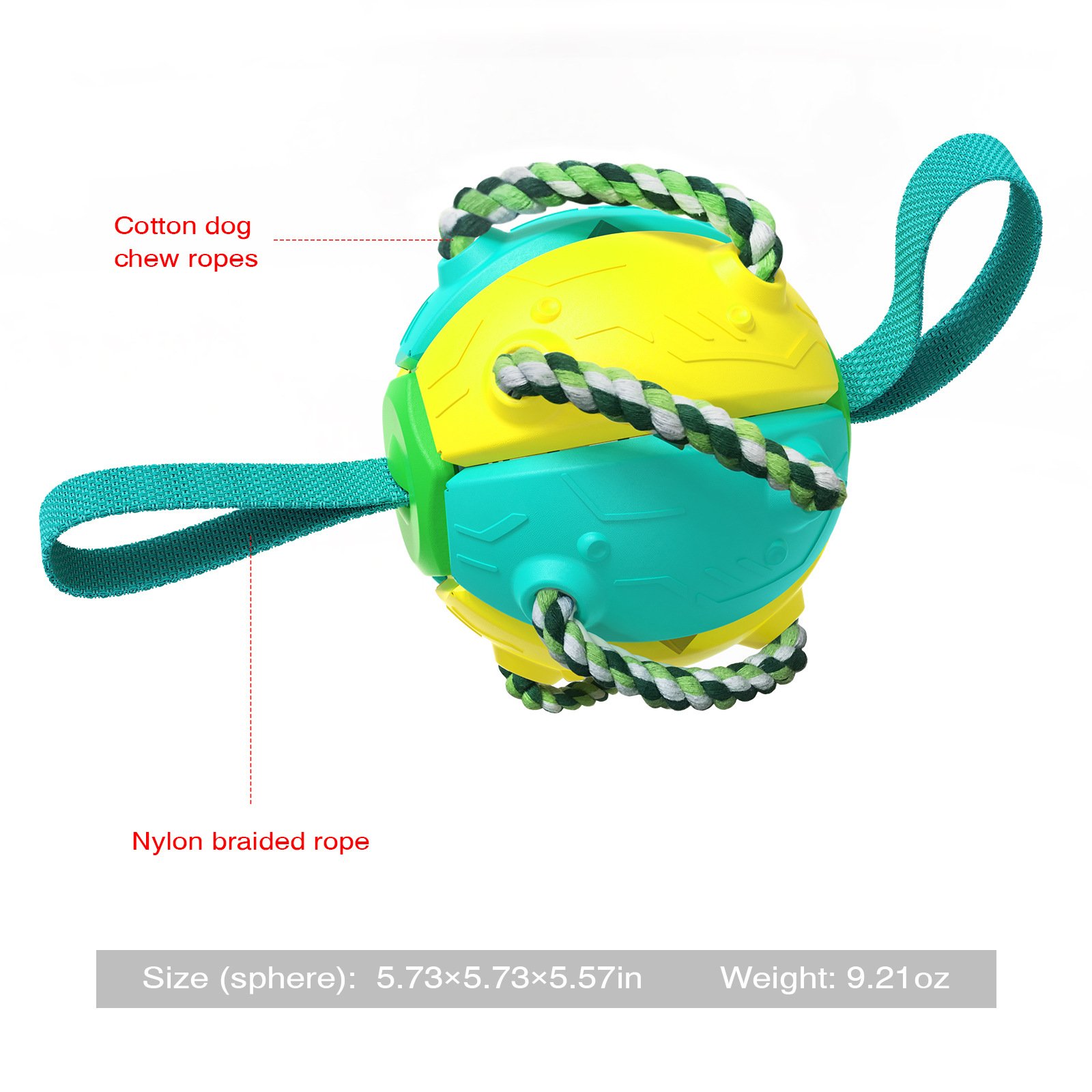 2023 New design dog rope flying disc outdoor training toy dog toys for agressive chewers