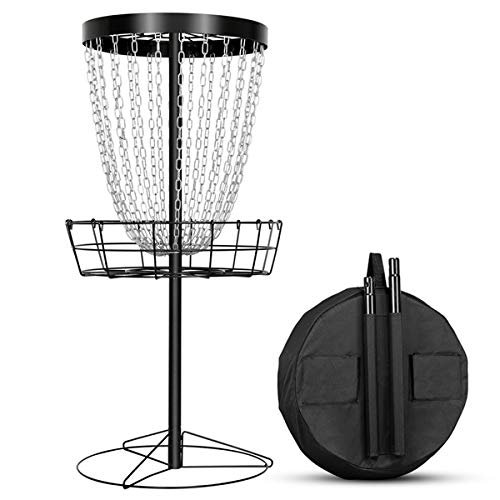 Disc Golf Target, 24-Chain Portable Metal Golf Goals Baskets
