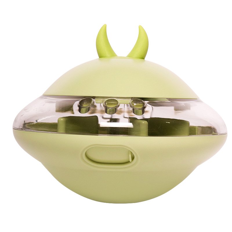 Dog Anti-Boring Interactive Toys Food Spiller Bite-Resistant Toys Frisbeed Puzzle Molar Balls Puzzle UFO Dogs Food Puzzle Feeder
