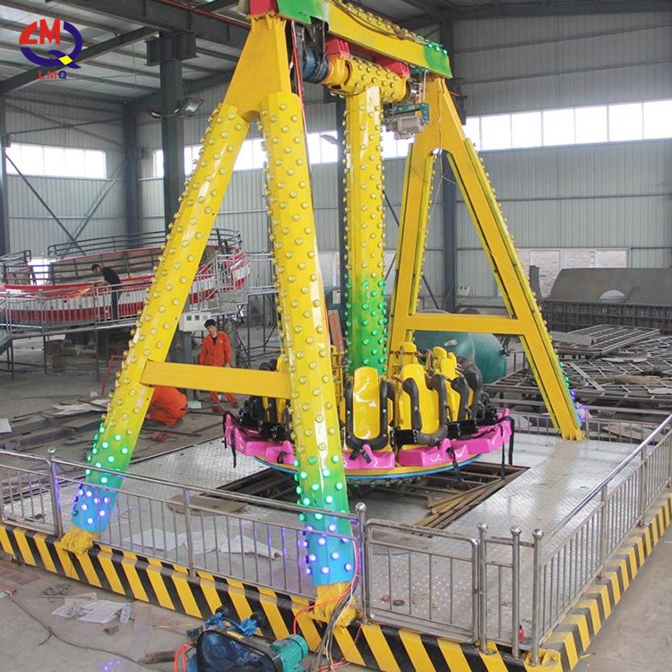 Amusement Park Rides Carnival Spinning Swing Ride Small Hammer Pendulum Rides Mini Frisbee For Kids