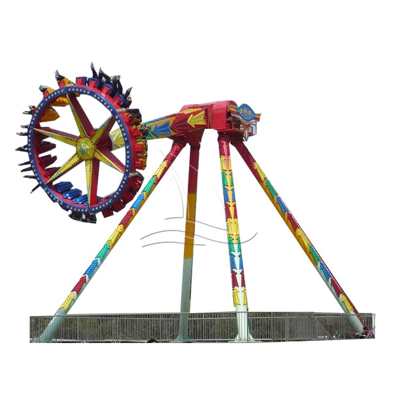 Extreme fairground rotary pendulum ride swing frisbee ride for sale