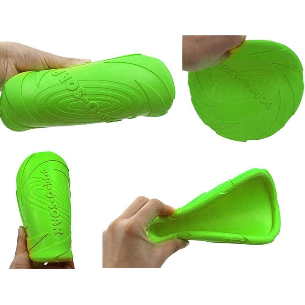 Factory Wholesale Pet Product Durable Interactive Train Rubber Floating Dog Flying Disc Toy
