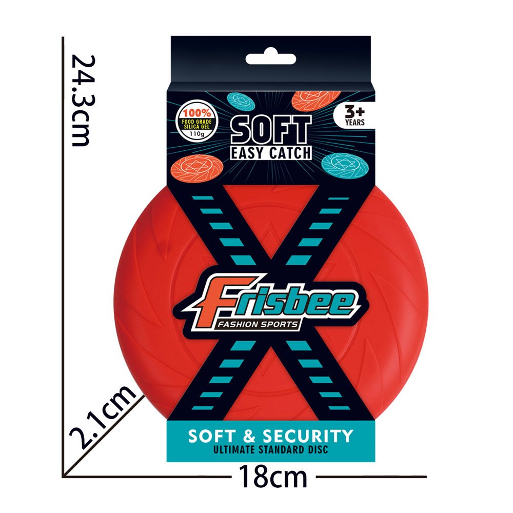Ultimate Soft Food Grade Frisbeed Disc Team Sport Toys Set 6 Color In 1Set For Children and Adults Toys Gift