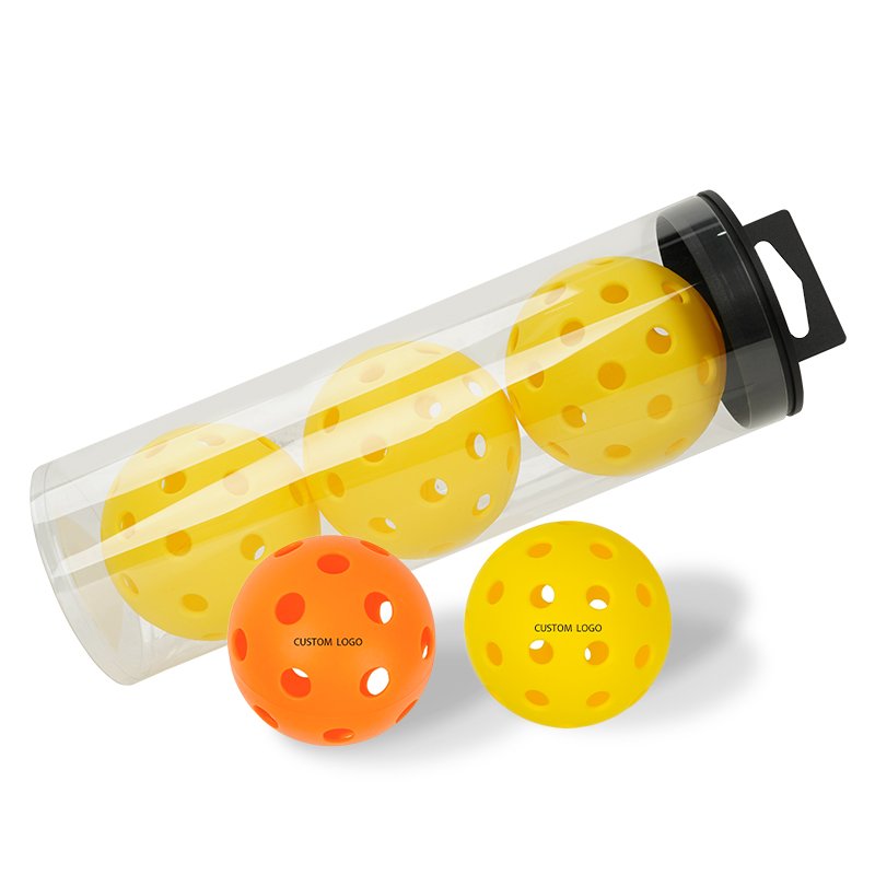 Custom Neon Yellow Color Dura Fast 40 Pickleball Ball 40 Holes Cheap Pickleball Ball Outdoor Usapa