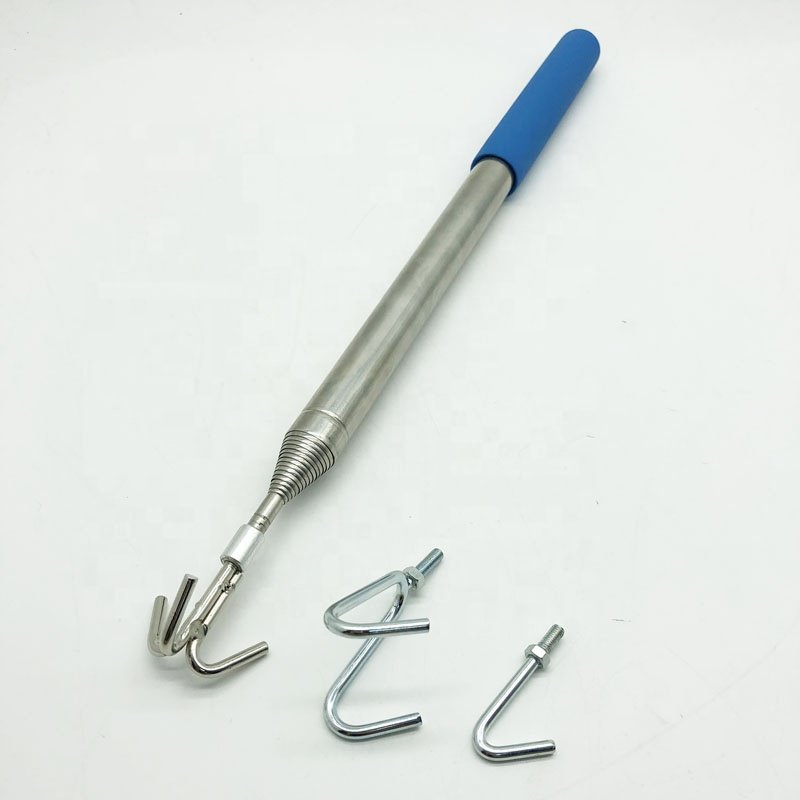 10ft treble Hook disc Golf retriever pole aluminum poles telescopic extension stick retriever Frisbee for outdoor sport