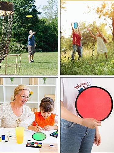 Portable Handheld Foldable Frisbeed 190T Polyester Compact Size Flying Disc for Outdoor Activities and Promotional Gifts