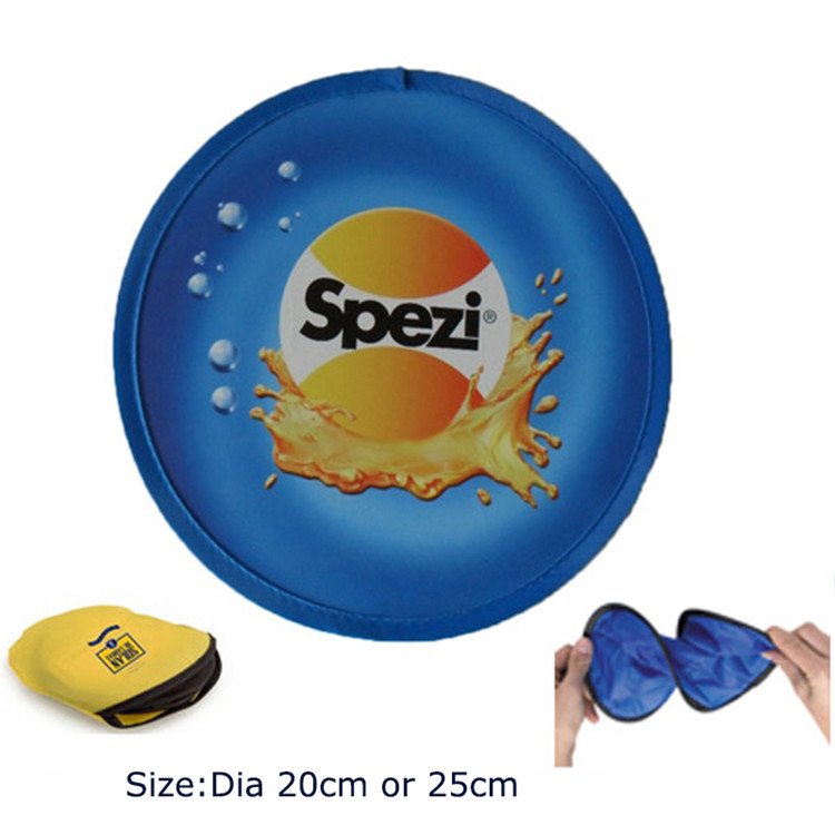 Portable Handheld Foldable Frisbeed 190T Polyester Compact Size Flying Disc for Outdoor Activities and Promotional Gifts