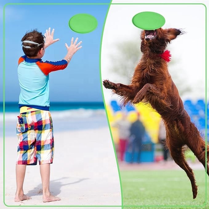 OF Wholesale Durable Bite-Resistant Dog Flying Disc Dog Toys Interactive Frisbee Toy