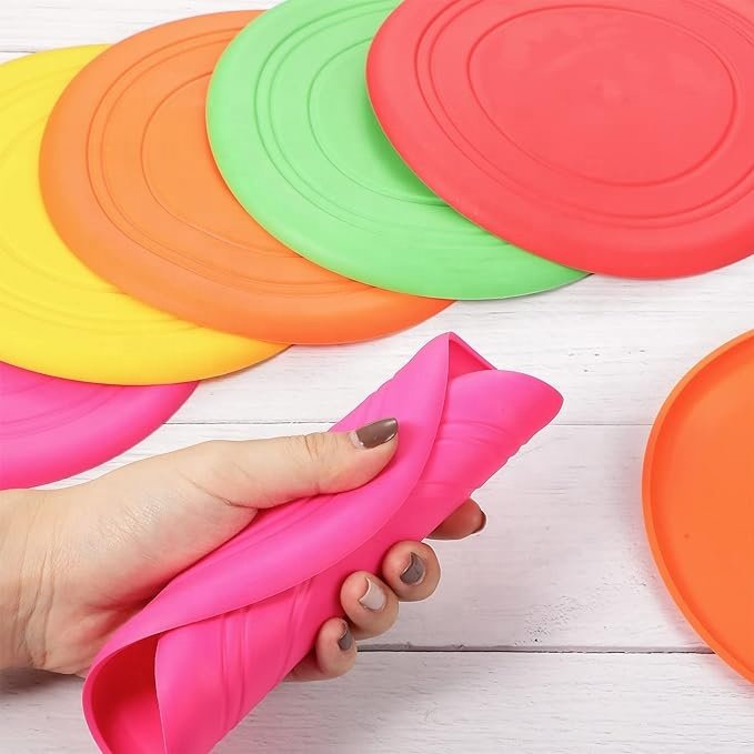 OF Wholesale Durable Bite-Resistant Dog Flying Disc Dog Toys Interactive Frisbee Toy
