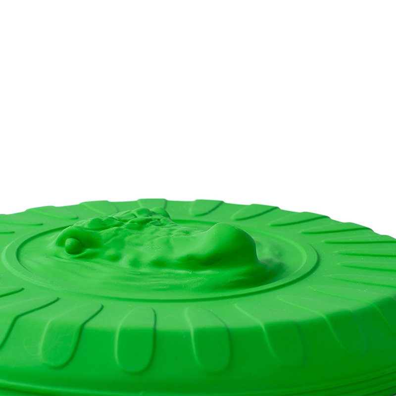 Wholesale Pet Interactive Toy Flying Discs Sports Alligator Eco-Friendly Durable Training Chew Toy Dog Rubber Frisbee