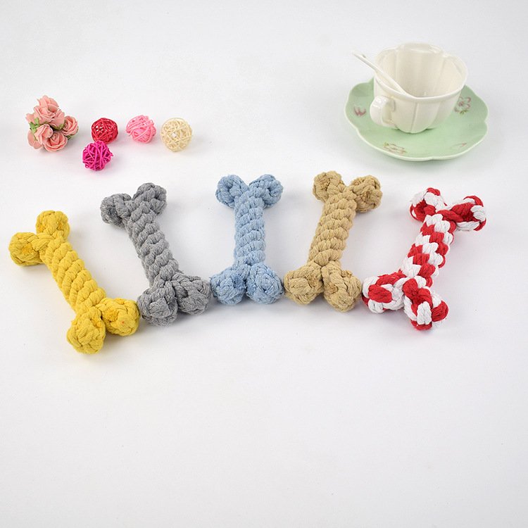 Joymay wholesale pet chew rope toy tough dog toys fun Rope frisbee set pet toys and accessories for Small and medium-sized dogs