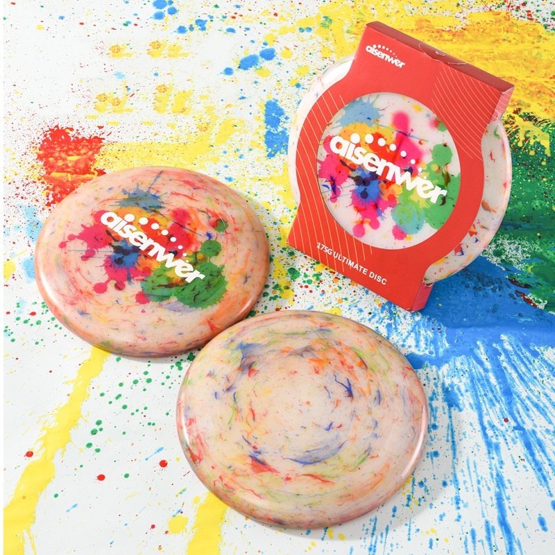 Juice Pet Outdoor Manufacturer Wholesale 175g Reproduction Color Flying Disc Pets Training Toy PE Children Sports Flying Disc