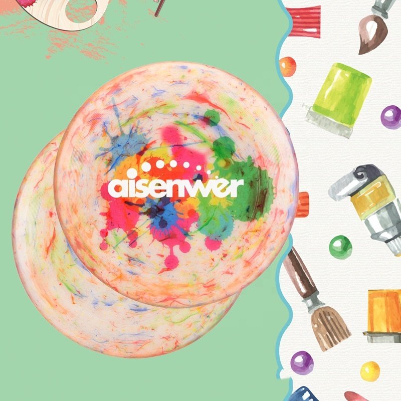 Juice Pet Outdoor Manufacturer Wholesale 175g Reproduction Color Flying Disc Pets Training Toy PE Children Sports Flying Disc