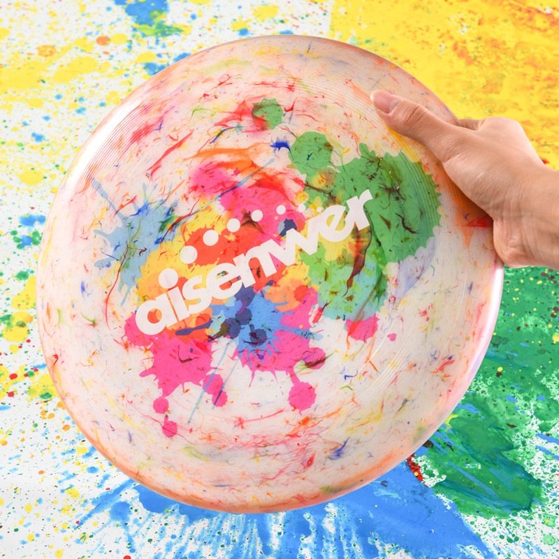 Juice Pet Outdoor Manufacturer Wholesale 175g Reproduction Color Flying Disc Pets Training Toy PE Children Sports Flying Disc