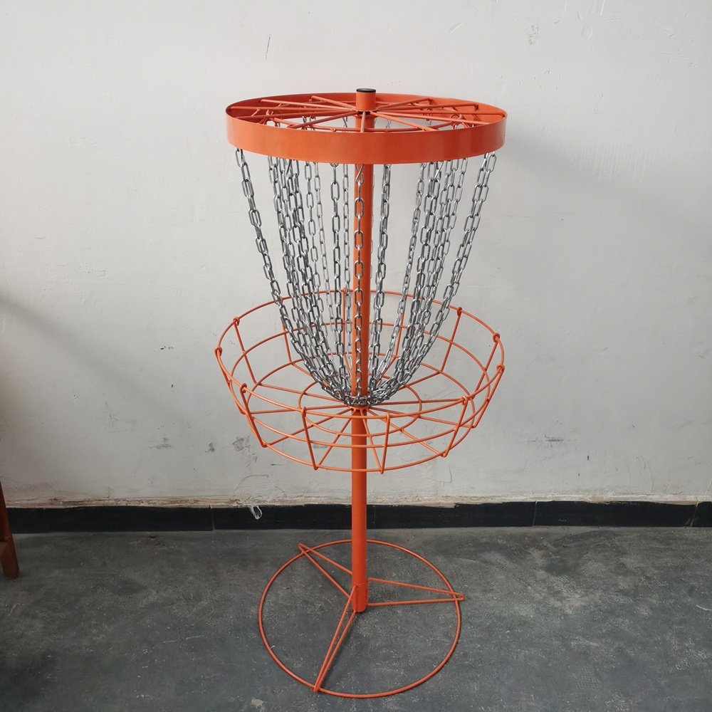 Light Weight Practice Equipment Portable Frisbeed Target Disc Golf Target Disc Golf Baskets With 24 Chains