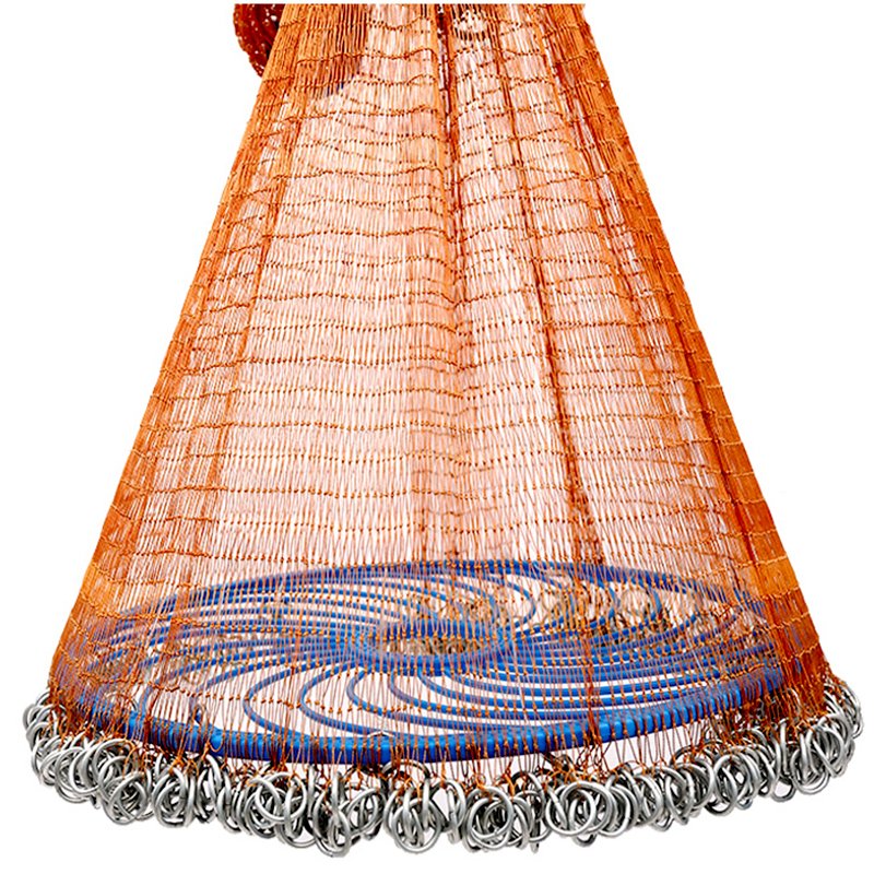 Fishing Net Nylon Hand Throw Lead Sinker link Fishing Cast Nets