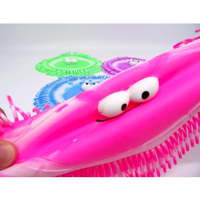 2 Tone Stretchy Big Eye Round Disc Soft Frisbee