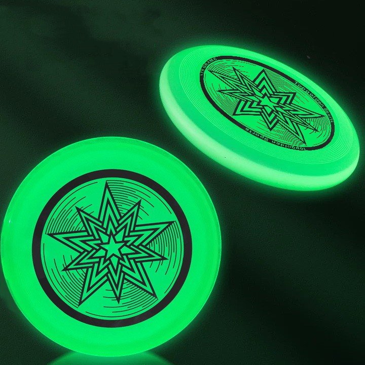 Customize Wholesale Outdoor Disc Team Game Glow Flying Disc Fluorescent Luminescent Frisbeed