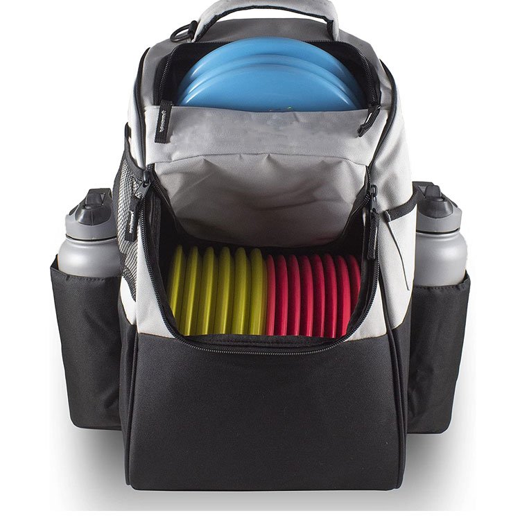 Frisbee golf discgolf bag discs huck pack multi-functional dividers tactical grip disc golf bag backpack