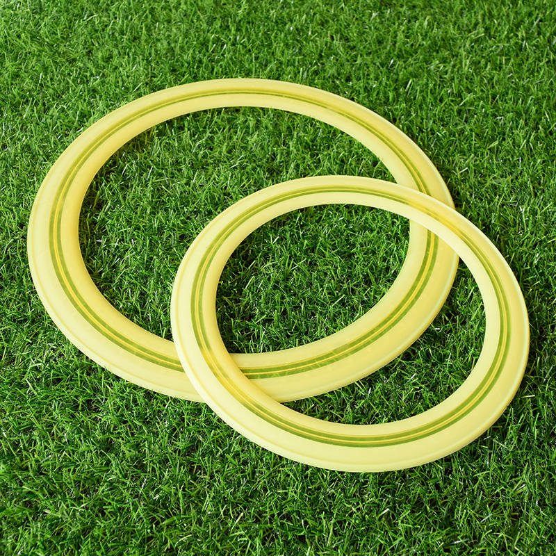 Frisbeed Throwing and Catch Flying Rings Toy High Quality Colorful Soft Non-slip Silicone for Kids PE Opp Bag Inflatable Toy