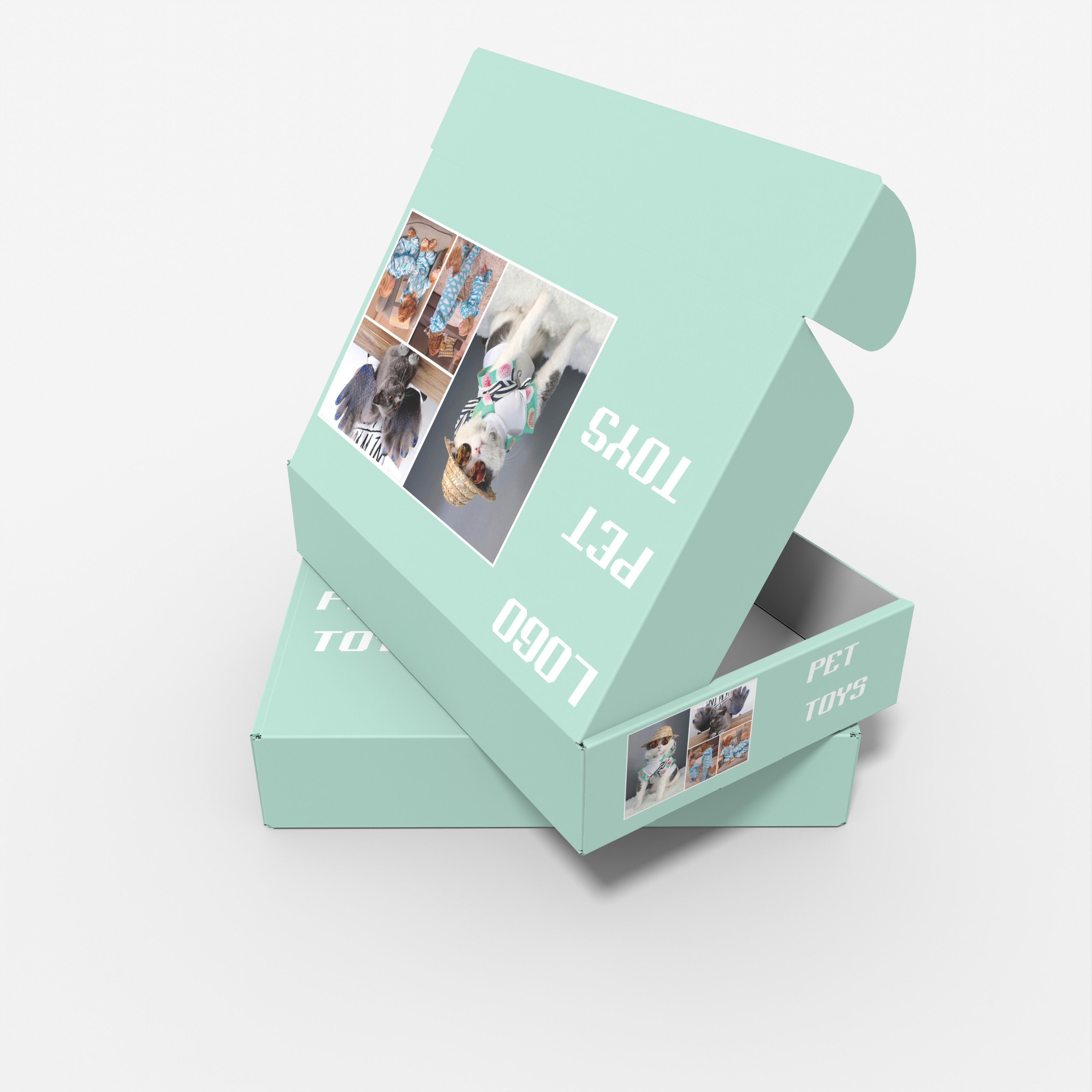 Custom Simple Design Pet Toy Packaging Box Pet Ball Frisbee Eco Friendly Paper Box High Quality Corrugated Airplane Box for Pets