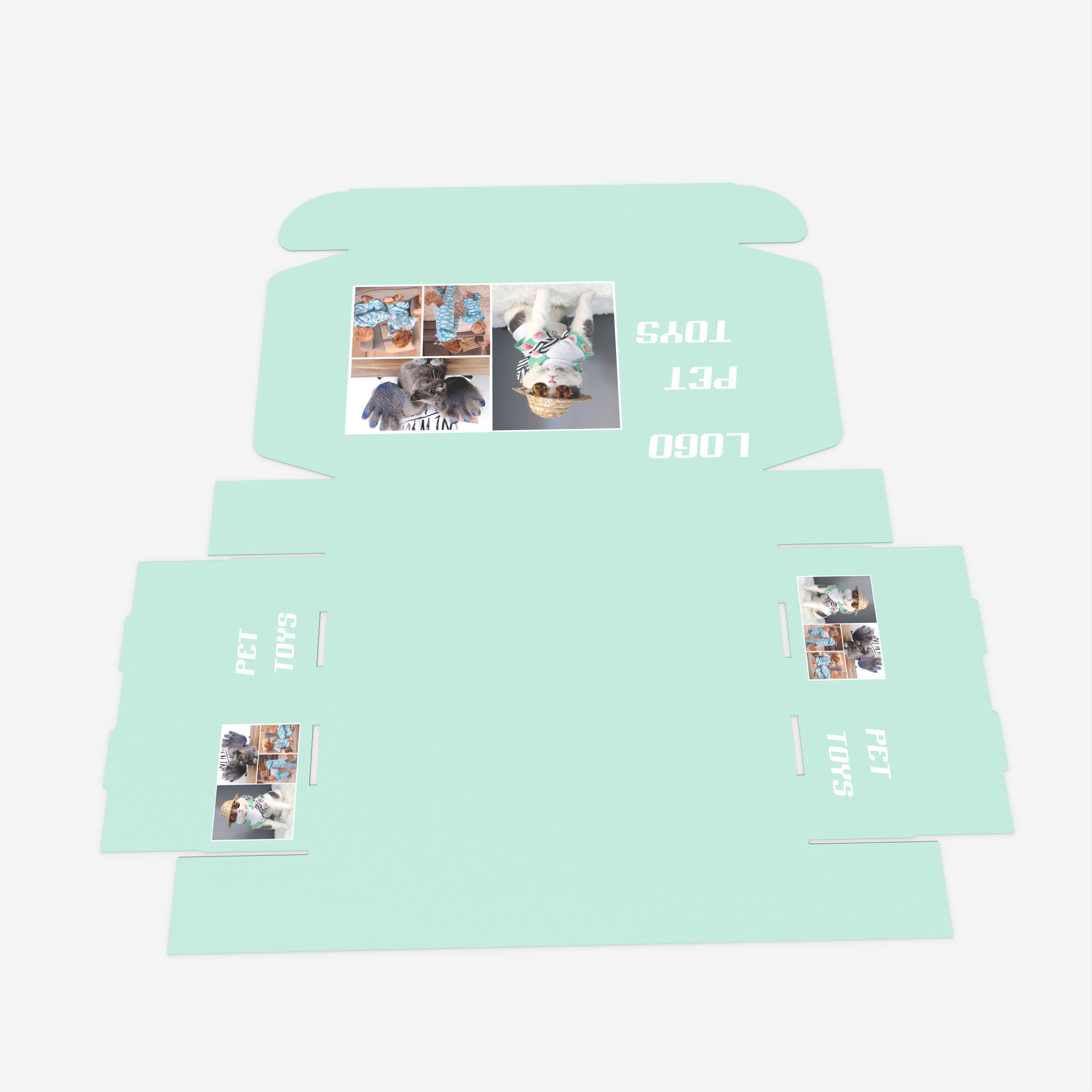 Custom Simple Design Pet Toy Packaging Box Pet Ball Frisbee Eco Friendly Paper Box High Quality Corrugated Airplane Box for Pets