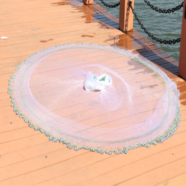 Sale Hand Cast Net fishing Throw Catch Drawstring Casting Fishing Net China Fish Trap Net Nylon