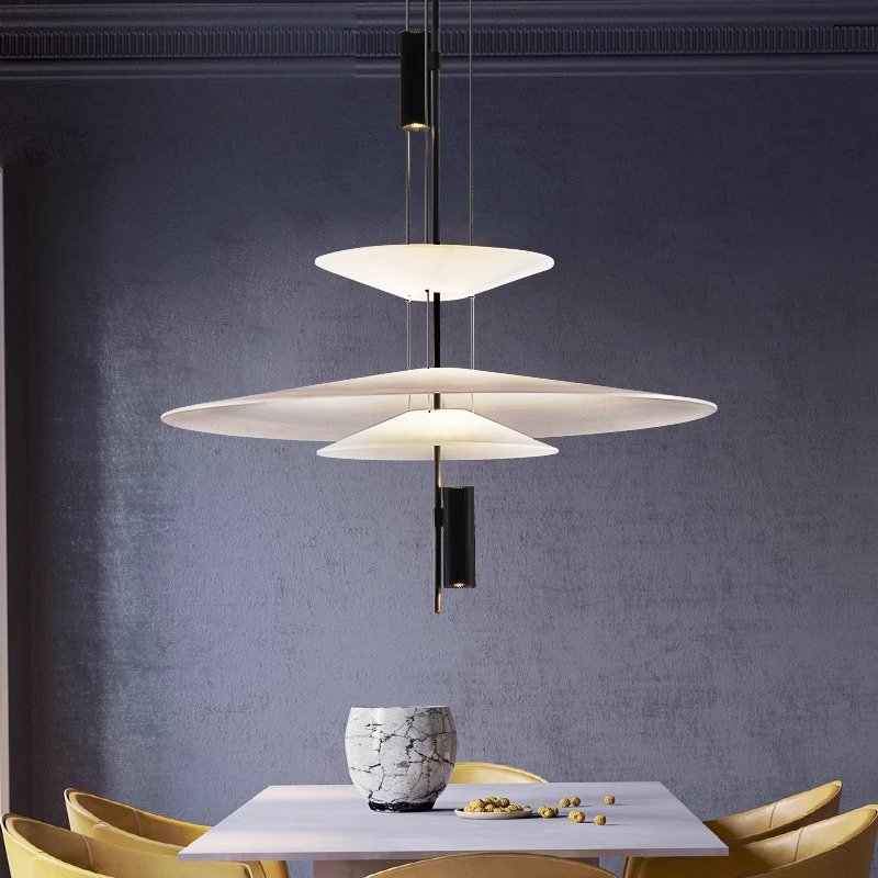 Italian modern minimalist creative frisbee living room flamingo art personality Nordic restaurant study chandelier