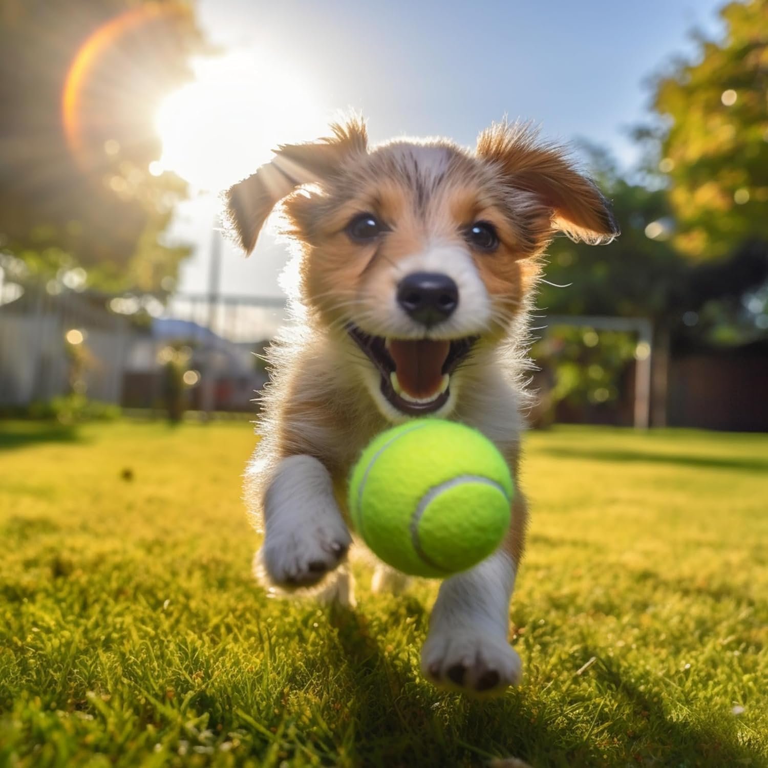 Tennis Ball Play Fetch Exercise Train Or Toss Dog Toys Ball Pet Safe Non-toxic Industrial Strength Felt & Rubber Custom Logo