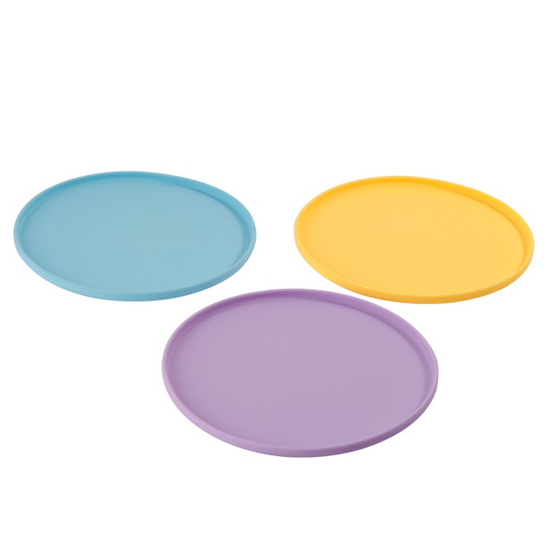 Custom Logo round Pet Training Chew Toys Bite-Resistant Silicone Flying Disk Frisbee Sustainable TPR Material for Dog Play