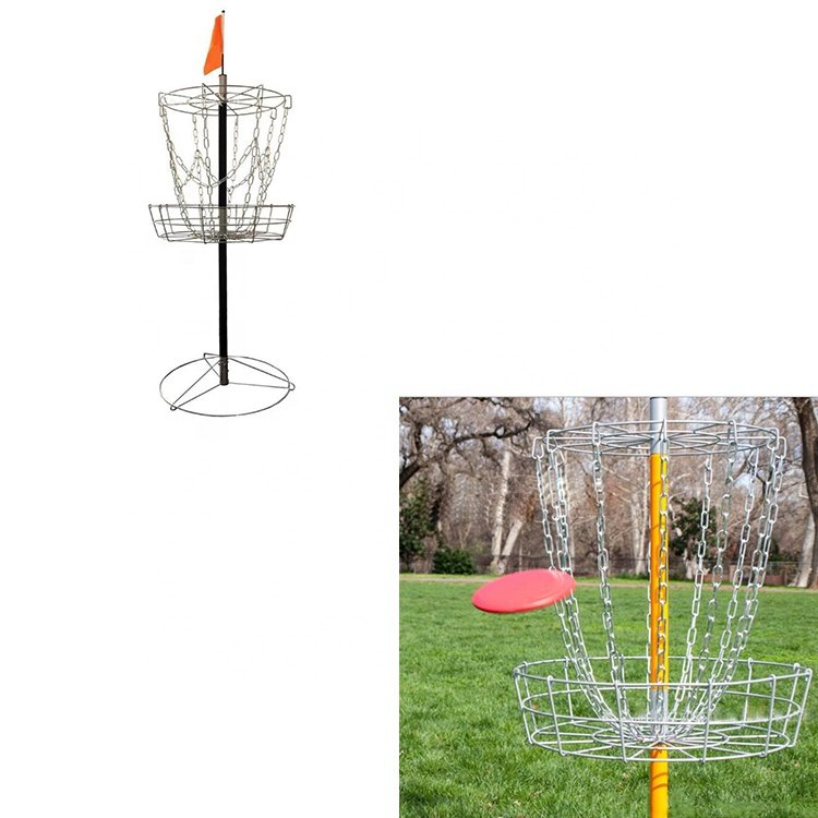 Lightweight Disc Golf Goals Catcher Practice Target Steele frisbee hole Portable Disc Golf Basket