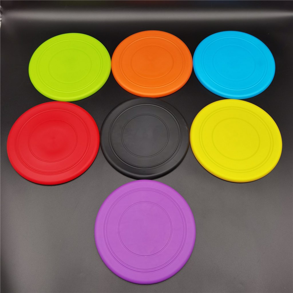 wholesale durable chew bite resistant soft pet interactive gliding custom logo dog frisbeed flying golf disc for training dog