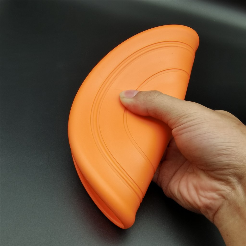 wholesale durable chew bite resistant soft pet interactive gliding custom logo dog frisbeed flying golf disc for training dog