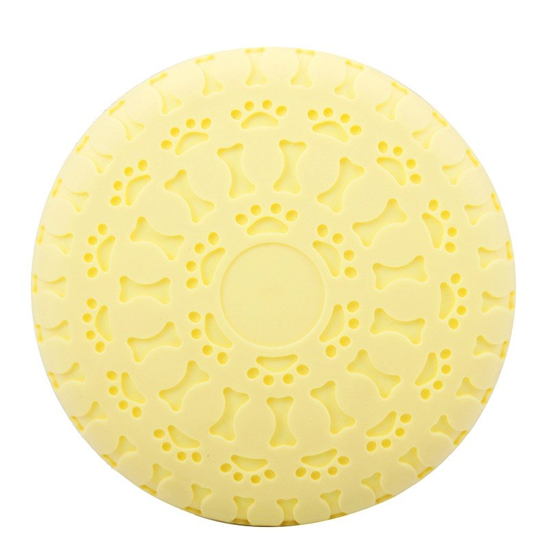 Multifunction TPR Durable Biting Resistant Pet Interactive Toy Round Anti-slip Frisbeed Dog Outdoor Training