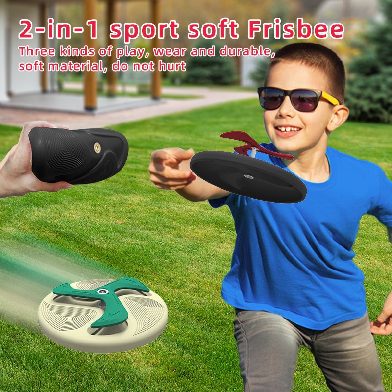 Wholesale Custom Logo Flying Disk Toy Eva Beach Soft Flexible Durable Grip Frisbeeds for Outdoor Sports & Flying Golf Discs