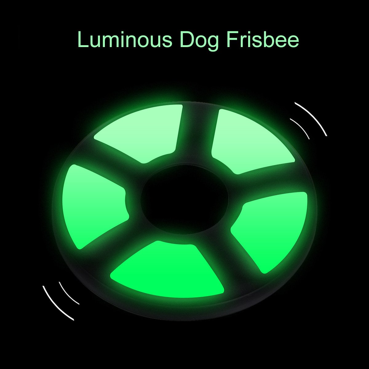Interactive Pet Toss Toys Luminous Flying Disc Light at Nighttime Frisbee led Toy Silicone Glow in Dark Dog Frisbee