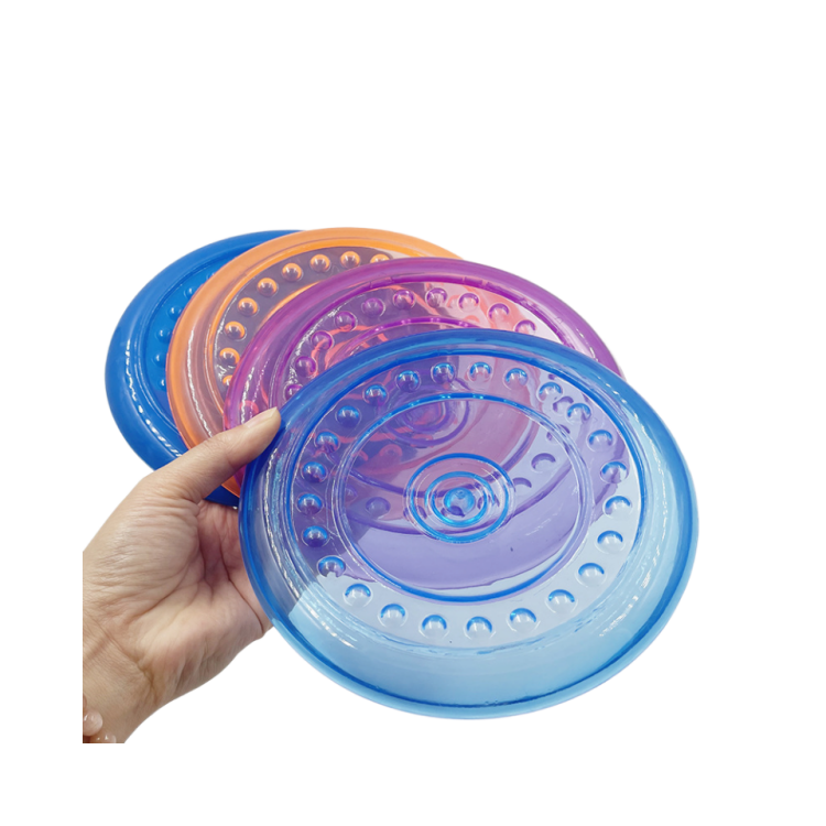 Hot Selling Rubber Dog Frisbee Indestructible Soft Frisbee Dog Toy for Dogs
