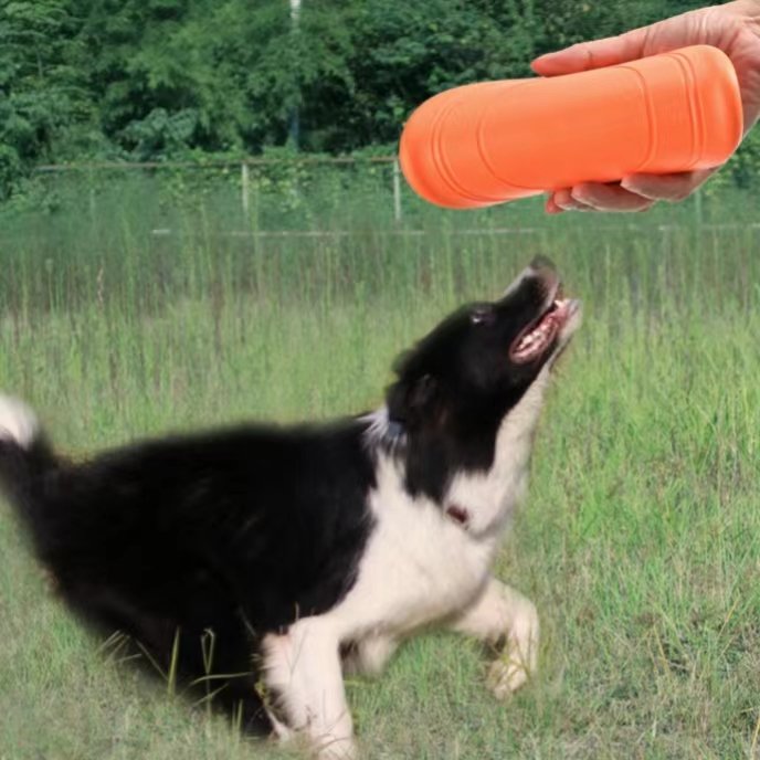 Dogs Flying Disc Training Interactive Puppy Flyer Lightweight Soft Floating Saucer for Small Medium Outdoor Sport training toys